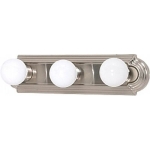 SATCO® NUVO® 60/6072 120 V 100 W Medium Indoor Traditional Racetrack Vanity Fixture