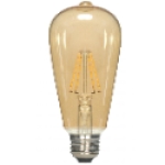 SATCO® NUVO® S9579 120 V 7 W 650 Lumens E26 Medium Transparent Amber LED Light Bulb