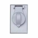 TEDDICO FC-71V 1 Gang Gray Vertical Mount Self Closing Weatherproof Receptacle Cover