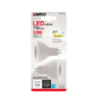 S21742 7 Watt MR16 LED; GU5.3 base; 3000K; 12 Volt; 40 deg. Beam Angle; 2-Card