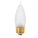 S3767 25 Watt CA10 Incandescent; Frost; 1500 Average rated hours; 200 Lumens; Medium base; 120 Volt; 2-Card