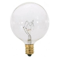 SATCO® NUVO® S3727 120 V 25 W 232 Lumens E12 Candelabra Warm White Globe Incandescent Lamp