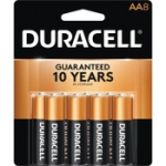 DURACELL® MN15B8PTPZ99 1.5 V Size AA Coppertop Alkaline Battery