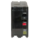 Schneider Electric Square D™ QO225CP QO Series 25 A 10 kA 2 Poles Plug On Mount Miniature Circuit Breaker