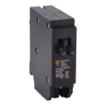 Tandem circuit breaker, Homeline, 1 x 1 pole at 15A, 1 x 1 pole at 20A, 120/240VAC, 10kA AIR, plug in, UL