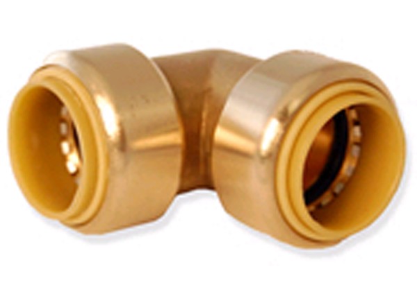 Quick Fitting LF833R 1 in Brass Push-Fit Elbow