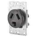 Leviton® 05207-R30-S10 125/250 VAC 30 A 3 Pole Power Receptacle