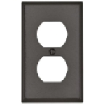 Leviton® 001-85003-000 4-1/2 in 1 Gang Brown Smooth Thermoset Plastic Device Mount Outlet Receptacle Wallplate