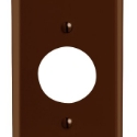 Leviton® 001-85004-000 4.5 in 1 Gang Brown Thermoset Plastic Device Mount Outlet Receptacle Wallplate