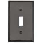 Leviton® 001-85001-000 4-1/2 in 1 Gang Brown Smooth Thermoset Plastic Device Mount Toggle Switch Wallplate