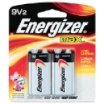 Energizer® 522BP-2 Alkaline Battery 9 V Nominal Miniature Snap Terminal Non-Rechargeable Battery