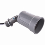 Hubbell RACO® 5606-5 For Use With: 75-150W Par 38 Lamps Die Cast Aluminum Gray Weatherproof Lamp Holder