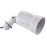 Hubbell RACO® 5601-1 For Use With: 75-150W Par 38 Lamps White Weatherproof Lamp Holder