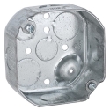 Hubbell RACO® 127 15.5 cu-in 3.563 in (4) 1/2 & (4) 3/4 in Gray Octagon Box