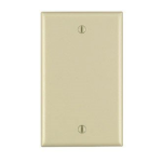 Leviton® 001-80714-00I 4-1/2 in 1 Gang Ivory Smooth Thermoplastic Nylon Device Mount Blank Wallplate