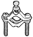 TOPAZ® 620BP 1/2 to 1 in Die-Cast Zinc 10-2 AWG Wire Ground Clamp