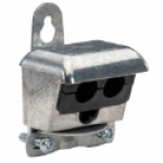 TOPAZ® 707 Die Cast Zinc Electro Plated Zinc Gray Clamp-On Entrance Cap