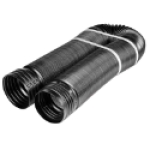 Amerimax Home Products 51710 4 in 12 ft PVC Solid Flex Drain Pipe Tubing