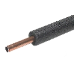 Thermwell Products 5P11XB/6 1/2 in Wall Thickness 7/8 in Inside Black Semi-Slit Pipe Insulation