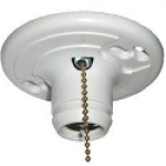 Allied Moulded LH-12P For Use With: Attics Basements Closets And Garages Where On/off Switch Exists. Pull Chain Lamp Holder