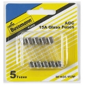 Eaton Bussmann BP/AGC-15-RP AGC Series 32 VAC 15 A 10 kA @ 32 V Glass Cartridge Fuse