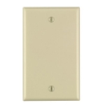 Leviton® 001-86014-000 4-1/2 in 1 Gang Ivory Smooth Thermoset Plastic Device Mount Blank Wallplate