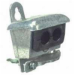 TOPAZ® 708 1/0 to 4/0 AWG Die Cast Zinc Electro Plated Zinc Clamp-On Entrance Cap