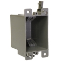 CANTEX® EZ14SO EZ BOX® Series 14 cu-in 3.125 in 1/2 in 1 Gang EZ Retainer Mount Old Work Gangable Switch Outlet Box