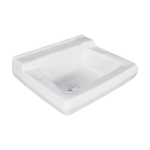 Mansfield China WILLOW RUN 1917C-4 13-1/2 in x 10 in 1-3/4 in 4 in Compact Bathroom Sink