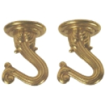 Westinghouse Lightng 70450 30 lb 1.5 in Polished Brass Swag Lamp Hooks Set