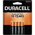 DURACELL® MN2400B4 1.5 V Size AAA Coppertop Battery