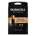 DURACELL® DUROPT1500B8 1.5 V DC Size AA Alkaline Battery