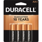 DURACELL® MN1500B4Z 1.5 V Size AA Coppertop Battery