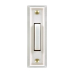 18000092 WIRED PUSH BUTTON WHT PLASTIC