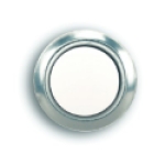 18000143 WIRED PUSH BUTTON WHT METAL