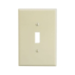 Leviton® 001-86101-000 3-1/2 in 1 Gang Ivory Smooth Thermoset Plastic Device Mount Toggle Switch Wallplate