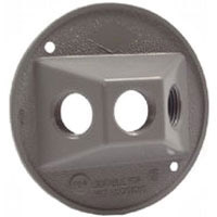 TEDDICO CR-3V Gray Screw Mount Weatherproof Round Lamp Holder Cover