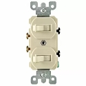 Leviton® S01-05224-2IS 120/277 V 15 A 1/2 to 2 hp Duplex Combination Switch