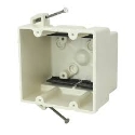 Allied Moulded 2300-NK 32.5 cu-in 3 in 2 Gangs Off-White Fiberglass Angled Mid Nails Mount Outlet Box