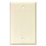 Eaton Cooper Wiring Device 2129W-BOX 4.5 in 1 Gang White High Gloss Thermoset Plastic Screw Mount Blank Wallplate