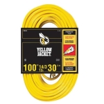 Southwire® Woods® Yellow Jacket® 2888 125 VAC 13 A SJTW 100 ft Extension Cord