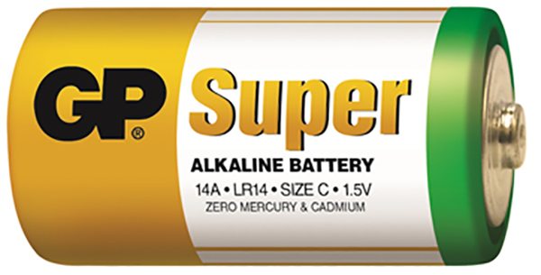 GP® 30033E Super Series 1.5 V Size C Primary Alkaline Battery