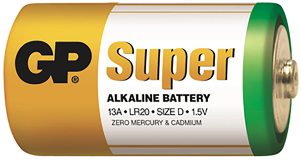 GP® 30044E Super Series 1.5 V Size D Primary Alkaline Battery