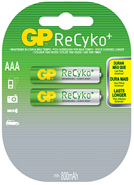 GP® 30610 Recyko Walkingly Series Size AAA 850 mAh Rechargeable Battery