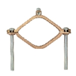 NSI G-4-S 2-1/2 to 4 in Silicon Bronze Body Stainless Steel Screw Heavy Duty Ground Clamp