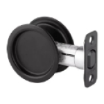 Spectrum Brands Kwikset® 93340-050 Matte Black Passage Round Pocket Door Lock