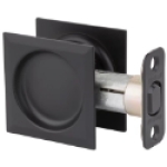 Spectrum Brands Kwikset® 93340-047 Matte Black Passage Square Pocket Door Lock