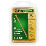 ITW Buildex and Illinois Tool Works GRK Fasteners™ 119083 #8 3-1/8 in 305/316 Stainless Steel Trim Screw