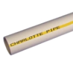 Charlotte Pipe FlowGuard Gold 570007 10 ft Chlorinated PVC Non-Threaded Flowguard Pipe