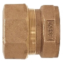 Legend Valve 313-174NL 3/4 in Compression x FNPT Bronze Lead-Free Pipe Coupling